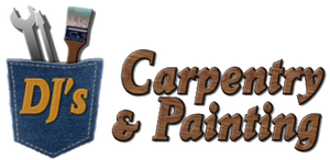 DJ's Carpentry & Painting logo and link to Home